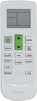 Marman Compatible With Whirlpool AC Remote Control model 225 Suitable For Inverter & Normal Split and Window AC - Match Remote Key by Key with Existing Whirlpool Air Conditioner Remote Controller(White) Marman Compatible With Whirlpool AC Remote Control model 225 Suitable For Inverter & Normal Split and Window AC - Match Remote Key by Key with Existing Whirlpool Air Conditioner Remote Controller(White)