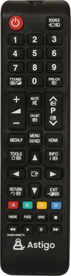 astigo Compatible for Samsung LED/LCD Remote Works with Most LED/LCD TV (BN59-607A) LED Samsung Remote Controller(Black)