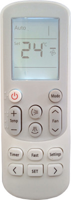 LipiWorld 144A AC Remote with Display Light Backlight (Old Remote Exactly Same Function to Function Remote Will Only Work) Compatible For Samsung AC Remote Controller(Grey)
