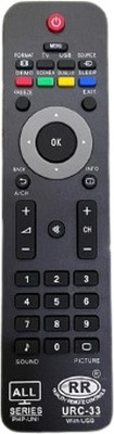 Rohit Electronics Remote No. URC33, Compatible/Replacement for Philips LCD/LED TV (EXACTLY SAME REMOTE WILL ONLY WORK) Remote Controller(Black)