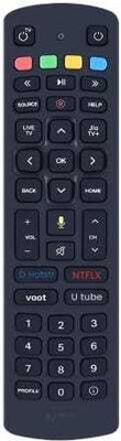 Rudved Remote for Setup Box and Fiber Set Top Box with Bluetooth Voice Command Jio fiber set top box Remote Controller(Black)
