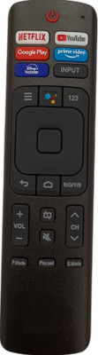 NixGlobal V-U Netflix Youtube Hotstar Function Remote Compatible for VU 4K SMART LED LCD TV Remote Controller(Black)