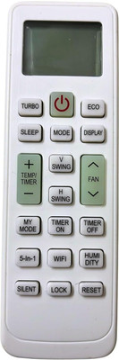 Shigau 253 Smart Universal Air Conditioner Remote wTemperature Timer & Swing Control Lloyd Remote Controller(White)