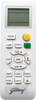 Harsh Enterprises Godrej Compatible with Godrej Inverter AC remote control with isense, turbo,eco VE-131D Split/Window air conditioner remote Harsh enterprises Remote Controller(White)