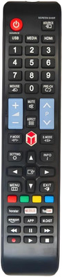 Kritex Compatible with SKYWALL Smart LED TV Remote Remote Controller(Black)