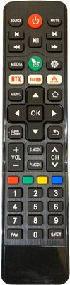 ERNIL Compatible Remote Control for led tv Akai Remote Controller(Black)
