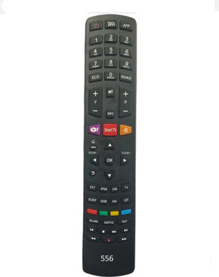 Paril ®74 N TV REMOTE Compatible for Sansui Smart TV LCD/LED Remote Control (No voice Command) (Exactly Same Remote Will Only Work) Remote Controller(Black)