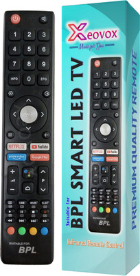 Xeovox Remote for BPL Smart Android LED Tv 4k LED UHD HD Without Voice Command BPL SMART LED TV Remote Controller(Black)