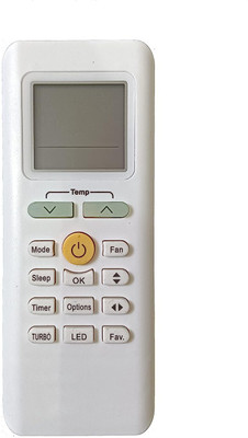 BhalTech 205A AC Remote Control (Old Remote Exactly Same Remote Will Only Work) Compatible for Midea AC Remote Controller(White)