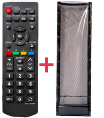 Ethex Remote+Cover) Replacement for Panasonic smart tv remote control C-38 New TvR-33 Remote With cover Compatible with panasonic tv remote (Same remote Only will work) Remote Controller(Black)