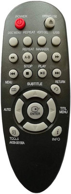 NixGlobal AK59-00156A DVD Player Remote Compatible for SAMSUND DVD PLAYER Remote Controller(Black)