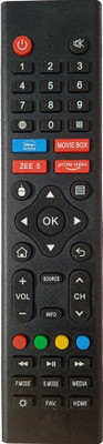 LipiWorld Led Smart Android TV Remote Compatible For  Intex Tv Remote Controller(Black)