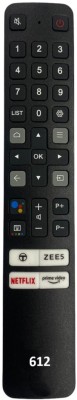 Upix LCD/LED Smart TV Remote 612 Smart LCD/LED TV Remote (No Voice) Compatible for TCL Smart TV LCD/LED (No Voice) (EXACTLY SAME REMOTE WILL ONLY WORK) Remote Controller(Black)