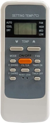 7SEVEN Compatible AC Remote for Hitachi Split AC and window Air Conditioner Model 137 , Exact Match with Original remote No Pairing Hitachi AC Remote Remote Controller(White)