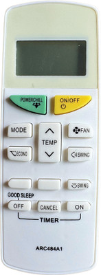MechFox AC Remote Air Conditioner Remote Compatible with Split/Window AC Remote Control |AC-132C| DAIKIN New Model Remote Controller(White)