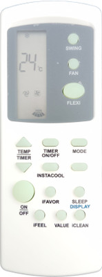 LipiWorld BWAFLK01 AC Remote Control Compatible For  BPL AC Remote Controller(Black)