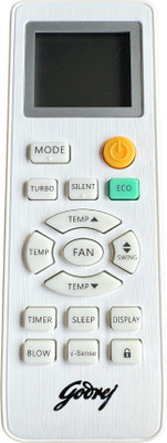 MechFox Air Conditioner Remote Compatible with Split and Window AC Remote |AC-131D| GODREJ NEW Model Remote Controller(White)