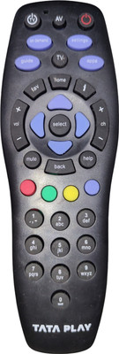 BM ELECTRONIC TATA SKY Set-top box Remote Without Battery (Pack Of 1) Suitable For Tata Sky SetTop Box Remote Controller(Black)