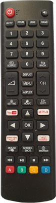 LipiWorld LED TV Universal Remote Control Compatible For  LG Tv Remote Controller(Black)