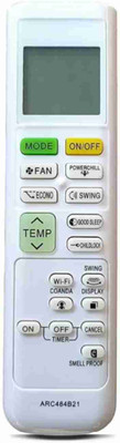 Xpecial 214-A DAI-KIN AC Remote Compatible with DAIKIN 1 / 1.5 /2 TON AC Remote Controller(White)