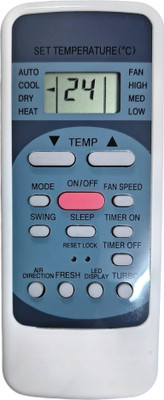 Ehop AC-12C AC-12 Compatible Remote for  AC for Split inverter AC Carrier Remote Controller(White)