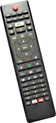 Ehop Compatible Remote Control for  Smart LED LCD TV Kevin Remote Controller(Black)