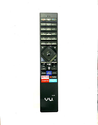 Rohit Electronics Remote Control Compatible With  Smart LED Tv(Non Voice) Vu Remote Controller(Black)