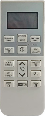 RESORB RE 168E HITACHI Compatible AC Remote with 2 ISENSE Button Split AC and Window Air Conditioner Remote Controller(White)