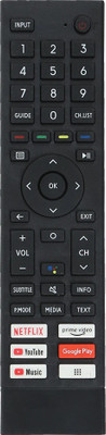 RESORB LED 671 Voice Remote for Hisense Smart Tv Remote LCD LED OLED QLED UHD 4K Compatible with Hisense LCD LED OLED QLED UHD SMART 4K ANDROID TV Remote Controller(Black)
