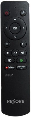 RESORB LED 287 non voice remote for PANASONIC Smart LED TVV Remote Controller(Black)