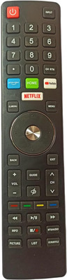 TIZOQ Remote Control Compatible for Kangaroo Smart Tv & Campus Tv with Netflix and YouTube Function Remote Controller(Black)