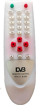 Remotee DTH REMOTE FREE TO AIR Free Set Top Box Dish d2h DVB dth Remote Control free to air DTH REMOTE Dvb Remote Controller(White)