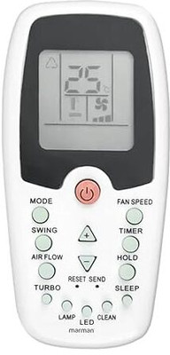 ANM Remote Compatible with AC Air conditioner Croma - only same remote shall work Remote Controller(White)