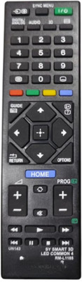 V4 Gadgets Replacement Remote Control Compatible for LED TV Remote Control Sony Remote Controller(Black)