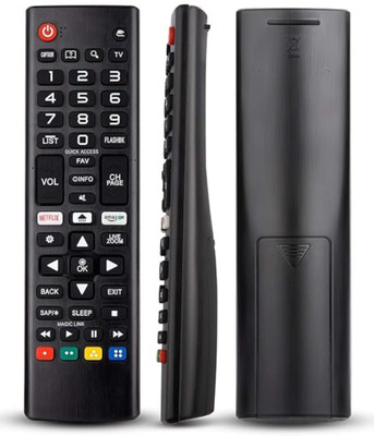 InheriTech Remote for VU Smart 4K LED LCD HD s, Non-Voice, Hotkeys TV Remote Controller(Black)