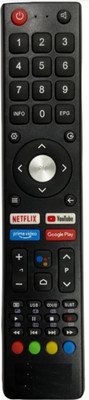 Ethex Tv remote replacement for Bpl tv remote control New TvR-64 Compatible with Bpl tv Remote (NO Voice Command)(Same remote Only will work) Remote Controller(Black)