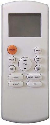 BhalTech VE- 184 AC Remote Compatible for  Onida/Panasonic AC Remote Controller(White)