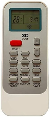 LUNAGARIYA AC Remote No.129 , Compatible with  AC Remote Control WHIRLPOOL Remote Controller(White)