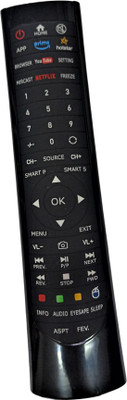 Ehop Compatible Remote Control for  Smart led LCD tv Yara Remote Controller(Black)