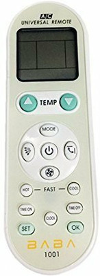 Ehop Universal a.c. Remote  1001 (Pack of 1) Baba Remote Controller(White)