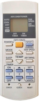 Tech Vibes Panasonic Ac Model No. VE-29D AC Remote Control with Function nanoe-G Compatible for Panasonic AC Remote Panasonic Ac Remote Controller(White)
