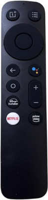 Tke One Plus Android Smart LED TV Remote Bluetooth Voice Command ONE Plus Remote Controller(Black)