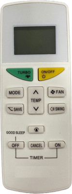 SHIELDGUARD AC Remote Control No. 491 Compatible for AC Daikin Remote Controller(White)