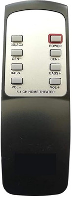 Kritex Compatible for KORYOO Home Theater Remote, 3D/AC3 Remote Controller(Black)
