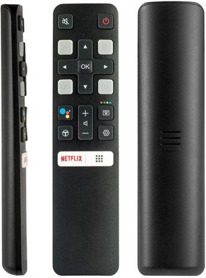 V4 Gadgets TCL Smart TV Remote with Google Assistant Netflix & Voice Command Compatible for 50P8 65P8 50T8 55T8 65T8 55C8 55P8S 43P8B 43P8E (P81) 43,49S6500FS-Pairing Must! Remote Controller(Black)