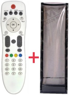 Ethex C-35 New TvR-110 Remote With cover (Remote+Cover) Remote compatible Videocon D2H set top box remote Remote Controller(Black)