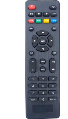 LipiWorld Set Top Box Remote Control Compatible For  SimTv Remote Controller(Black)