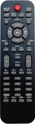 SHYAM BABA ENTERPRISES Remote Compatible for ICONIC BESTON DELTRON HYBON HOME THEATER (Black) Zebronics Remote Controller(Black)
