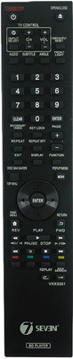 7SEVEN BDP-05FD VXX3351 BDP-23FD BDP-330 BDP-120 BDP-121 BDP140 4110 XXD3032 VXX3378 3D Blu-ray BD-Live DVD Disc Player Remote Controller(Black)