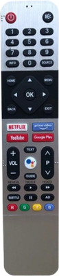 NixGlobal THOM-SON with Voice Control Function Remote Compatible with MOTOROLA / SKYWORTH / THOMSON 4K ANDROID SMART LED LCD TV Remote Controller(Black)